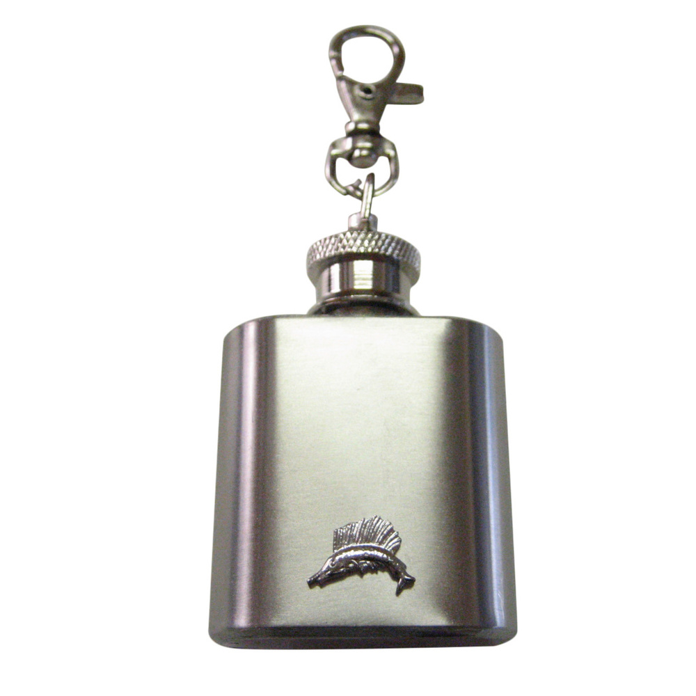 Sail Fish Keychain Flask
